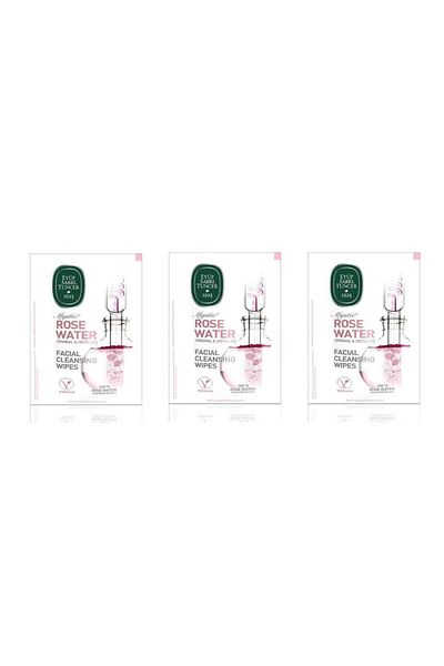 Eyüp Sabri Tuncer Mystic Rose Water Facial Cleansing Wipes 30 Pack Large Size X 3 Pieces
