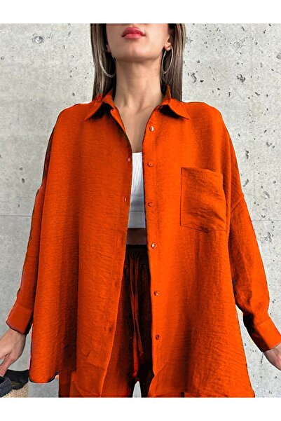 zefusestore Single Pocket Linen Blended Shirt