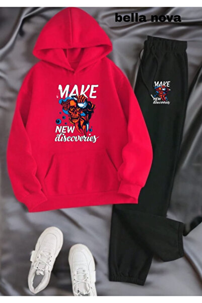 bellanova - Σετ φούτερ με κουκούλα με κουκούλα με 3 κλωστές