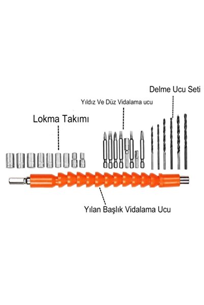 Genel Markalar Bn-5 36w-5a Yeni Nesil Xr Li-on Çift Akülü Darbeli Vidalama Matkap