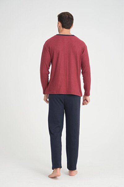 MEBA Чоловічий бавовняний піжамний комплект - з вишивкою