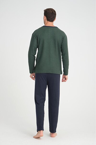 MEBA Чоловічий бавовняний піжамний комплект - з вишивкою