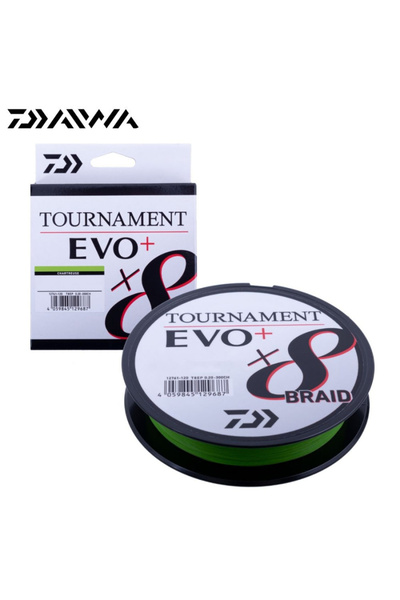 daiwa خط صيد السمك Evo+ 8b Chartreuse Ip 135 mt - 0.20mm Tournament