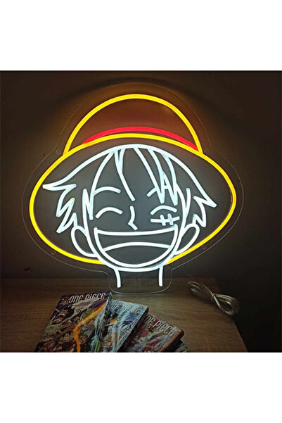 dekoraven One Piece Luffy Neon Tabela Dekoratif Aydınlatma