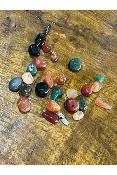 Gönülden Tasarım 25 bucăți de piatră naturală roșie - mărgele cu detalii de t...