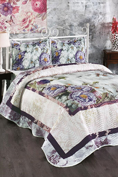 BELENAY HOME Cuvertură de pat dublă din bumbac floral, pentru vară și iarnă