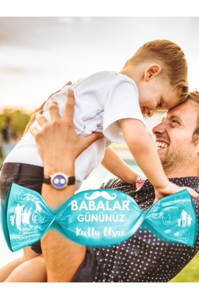 Babalar Gününüz Kutlu Olsun Yazılı Meyveli Bonbon Şekerlemeler