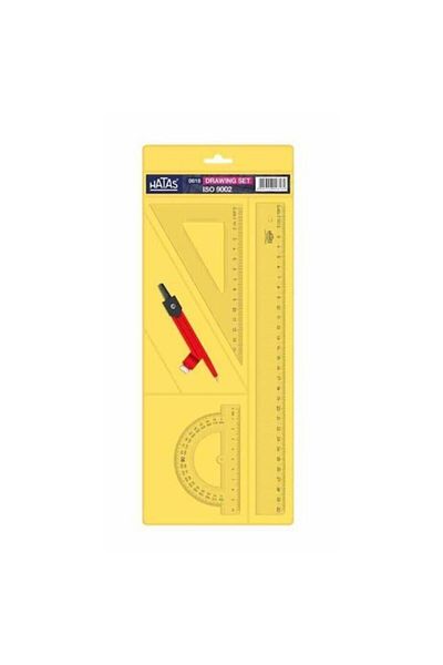 HATAS Drawing Set with Jigsaw Rulers and Bag 30 cm 0818