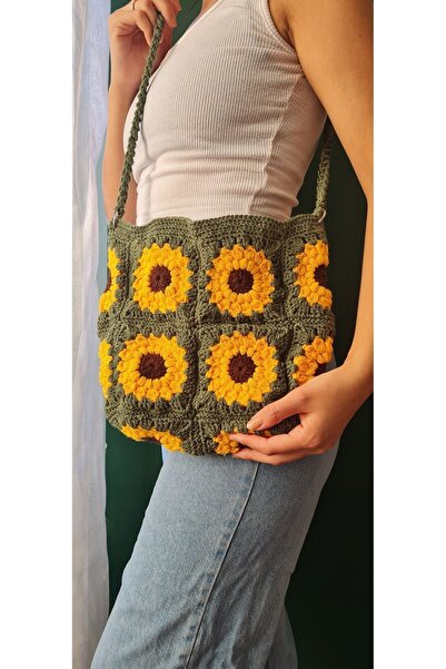 EHF LifeStyle EL ÖRGÜSÜ ÇANTA / MOTİFLİ ÇANTA / KADIN ÇANTA / OMUZ ÇANTA / BO...