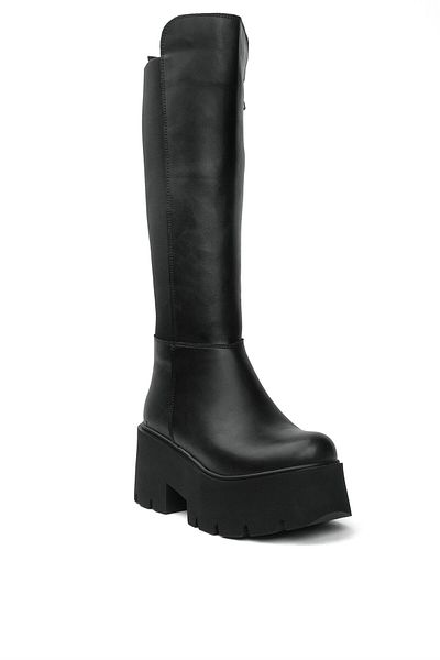 MİSS PARK MODA Miss Park Moda PM08 K607 - Дамски черни класически ботуши