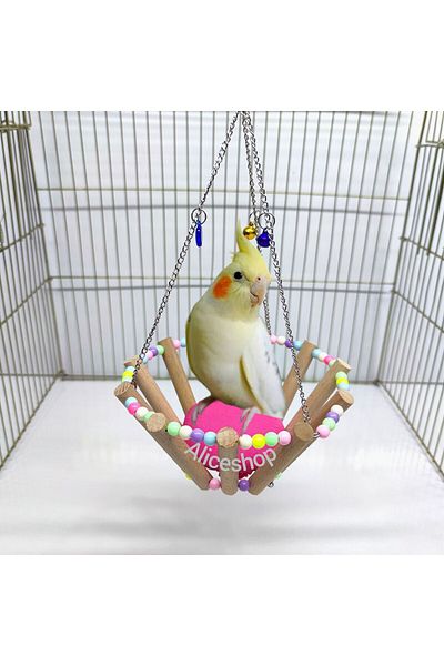 aliceshop Cockatiel - Basket, Swing, Bird Bed, Sleeping and Resting Place, Playground