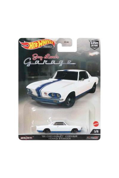 HOT WHEELS 1/64 Ölçek Jay Leno's Garage Temalı Premium Araçlar HCJ84 '66 Chev...