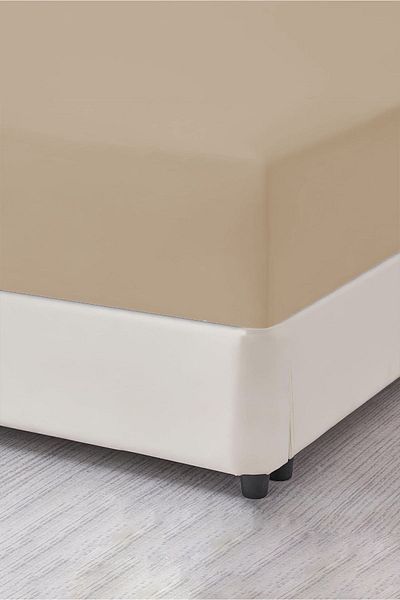 CASPARA Комплект чаршафи с двоен ресни 160x200 - 2 калъфки за възглавници включени