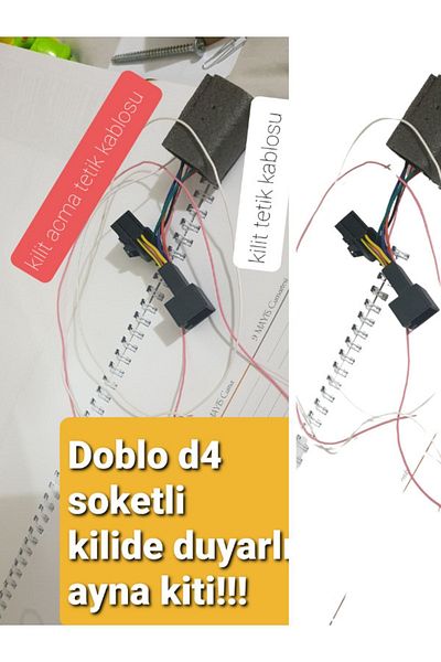 Yerlikit Fiat Doblo D4 Lock Sensitive Mirror Kit Compatible