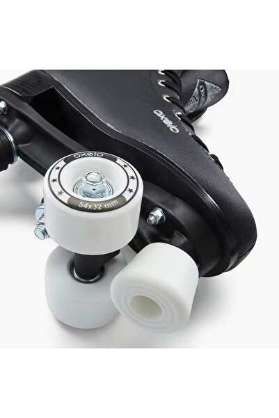 DOGASTR Skates Four Wheels - Black - Quad 100 Oxelo