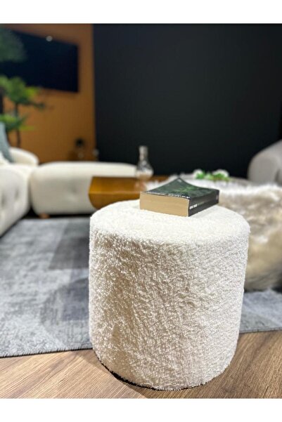 DEKOR MOBİLYACIM DOLCE PUF PELUŞ Kumaş Silindir Dekoratif Pufidik Puf Bench