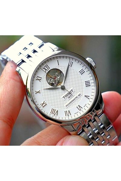 TISSOT Le Locle Powermatic 80 Open Heart T006.407.11.033.02 Men's Wristwatch