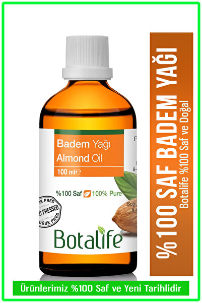 Botalife Tatlı Badem Yağı 100ml - %100 Saf ve Doğal