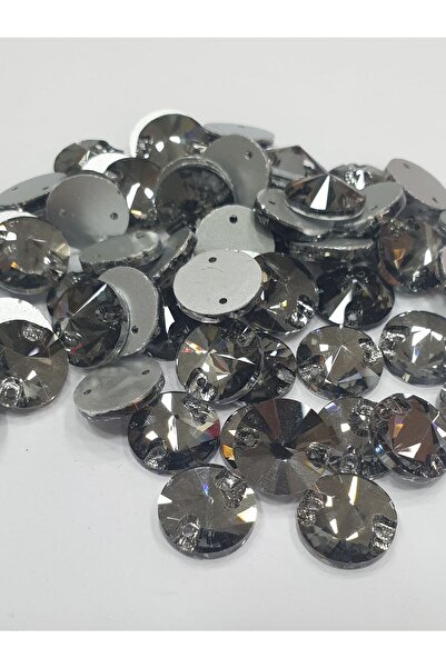 CRYSTALSHOP Кристален стълбов камък - 12 мм кръгъл сив (50 г. сл. Хр.)