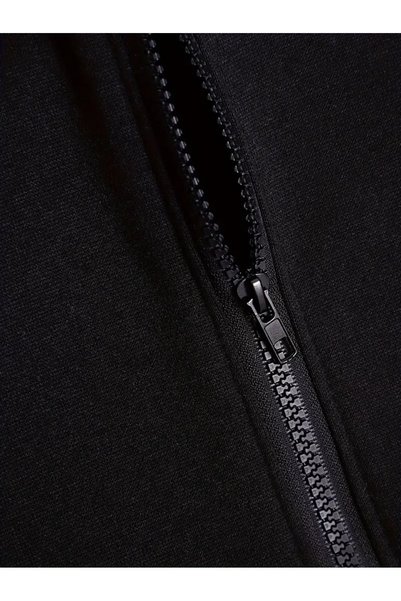 EYAX MODA سويت شيرت بغطاء للرأس بسحاب للجنسين مقاس كبير
