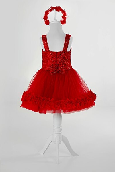 modabesta İncili Dantelli Çocuk Abiye Elbise