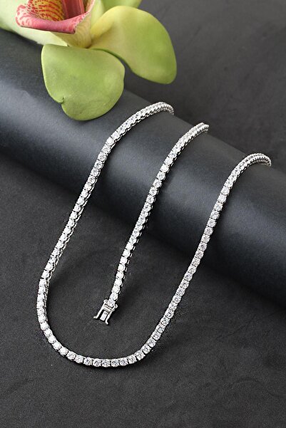 BY BARUN SİLVER Su Yolu Gümüş Kolye Bileklik Set Gerdanlık 925 Ayar Silver Be...