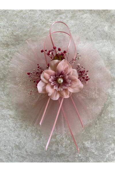 Süsler Lotus Çiçeği Pudra Bohça Süsü 1 Adet 20x20cm Düğün Nişan Kına Bavul Süs