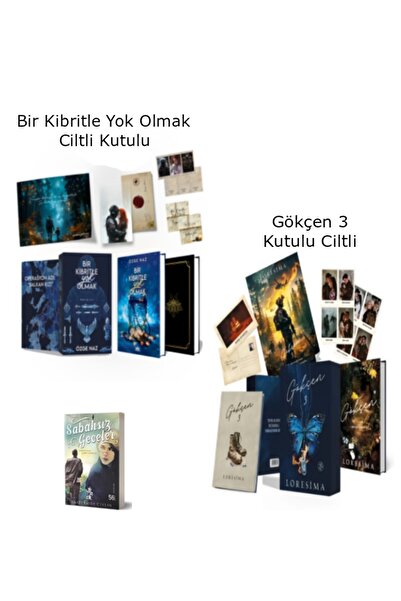 Ephesus Yayınları Gökçen 3 ve Bir Kibritle Yok Olmak Ciltli Kutulu Özel Set 2...
