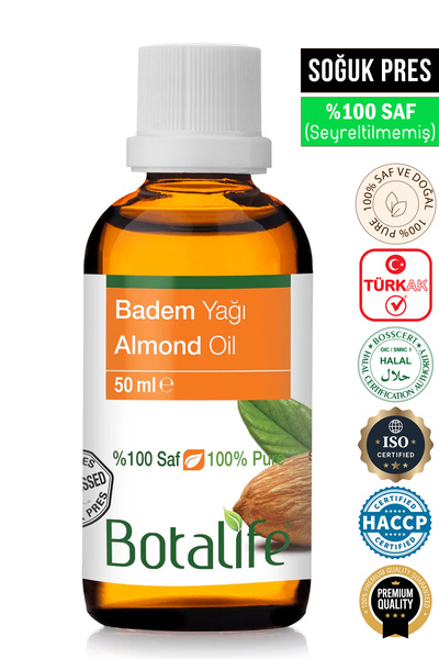 Botalife Tatlı Badem Yağı 50ml - %100 Saf ve Doğal