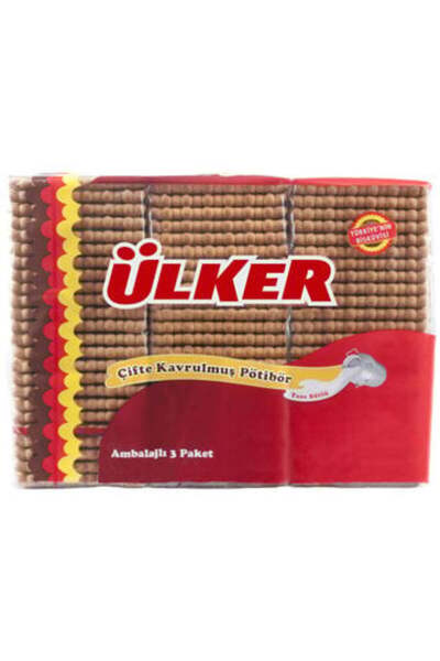 Ülker بسكويت أولكر بوتيبيور - 5 قطع، محمص مزدوج، 450 جرام