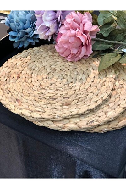 Balsa Grup Quality Wicker Knitted Bamboo Plate 4 Pieces