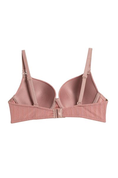 Cansoy Sutien cu model răsucit de culoare pulbere - 624