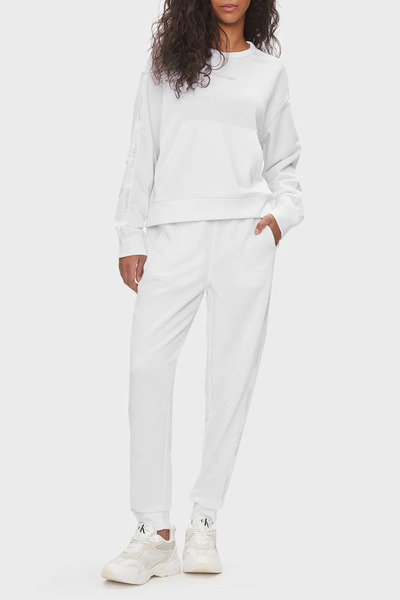 Calvin Klein Kadın PW - Jogger Casual Pantolon - Beyaz
