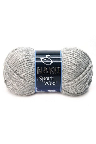 NAKO Sport Wool 00195 Ανοιχτό Γκρι Πλεκτό Σχοινί