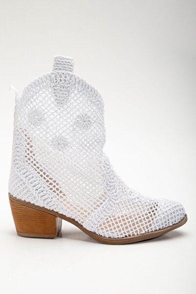 ElloLita Дантелени детайлни каубойски летни ботуши Ръчно изработени Ръчно изработени
