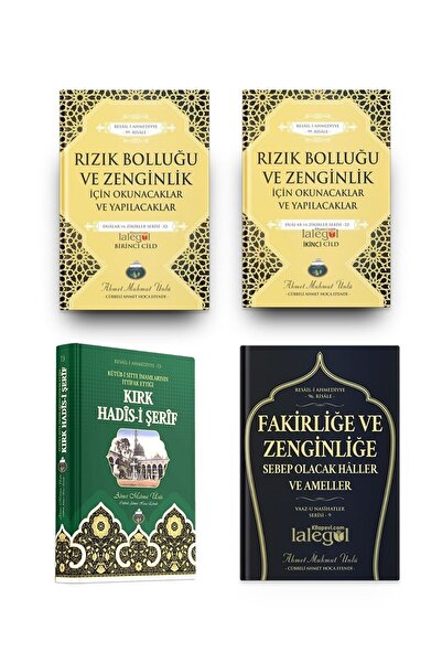 Cübbeli Ahmet Hoca Yayıncılık Rızık Bolluğu Ve Zenginlik Fakirliğe Ve Zenginliğe 4 Kitap Set