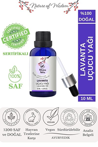 Hikona Heka Lavanta Uçucu Yağı (LAVANDER ESSENTİAL OİL) %100 Saf Ve Doğal 10 ml