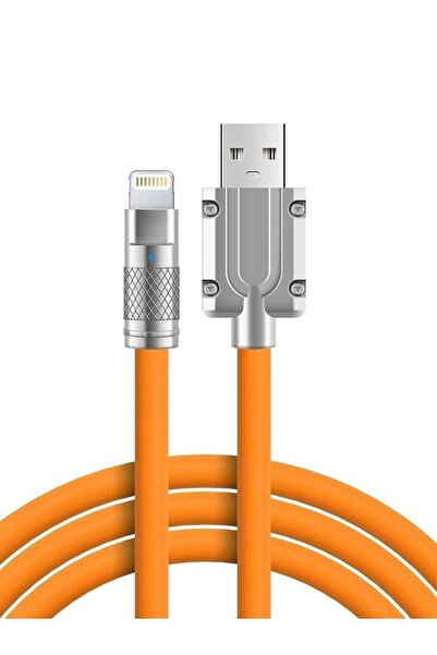 MOBİL GO USB To Lightning 120W 6A Hızlı Şarj ve Data Kablosu iPhone iOS Uyumlu