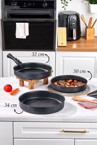Taç Royal 12 Piece - Cooking Set with Removable Handle