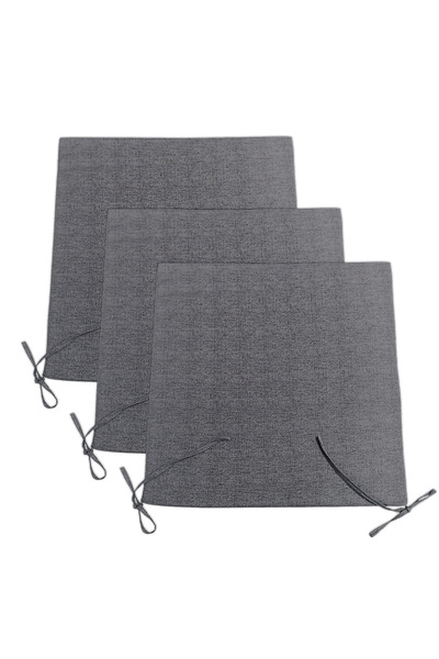 GÜLLÜCE HOME 3'lü sünger dolgulu*fermuarlı*sandalye minderi