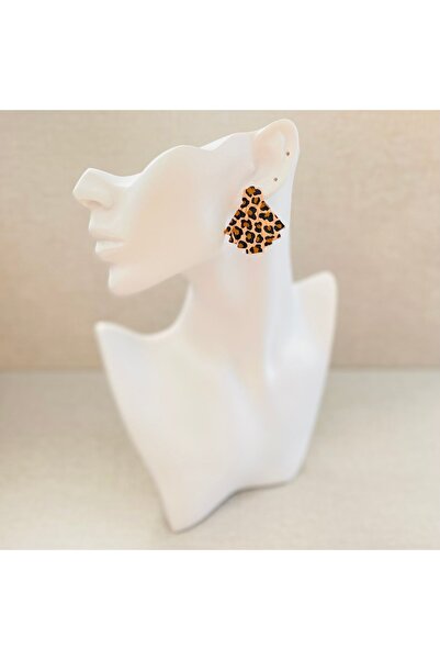 KARYA LEOPAR DESENLİ KÜPE