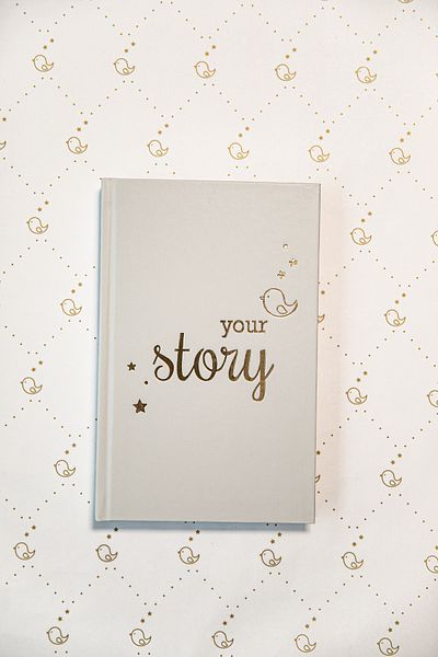 BeyazBirKutu Your Story Baby Journal (Mother and Baby Diary-Single Diary Without Box)-Light Stone Color