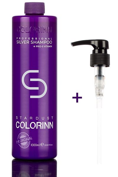 Colorinn شامبو ستاردست سيلفر 1000 مل شامبو أرجواني أزرق