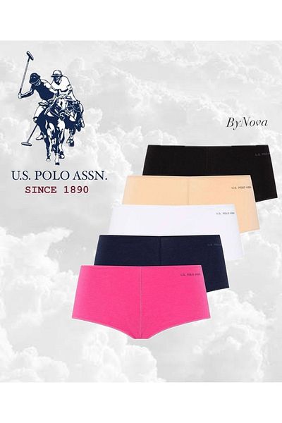 U.S. Polo Assn. Πόλο Ασν. Γυναικείο σορτς εσώρουχο 5 συσκευασιών - έγχρωμο, MER.6Q7.D92.DOE.CYOB.BFF/4
