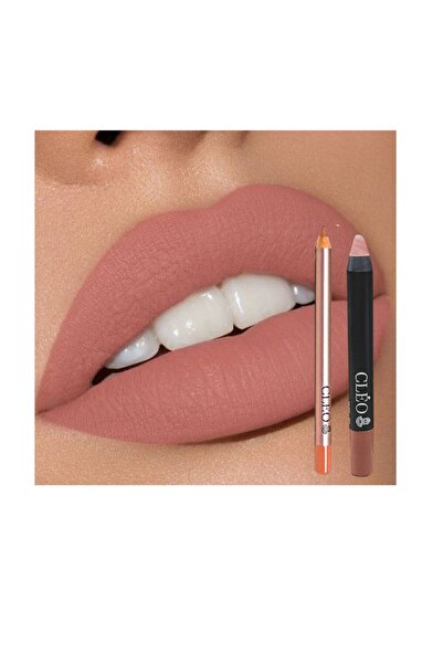 Cleo Cosmetics 2' Si 1 Arada Matte Lipstick Waterproof Ruj & Dudak Kalemi ( Vanilya Romance )