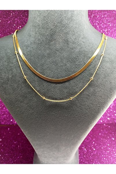 stainles steel STEEL SHOPPING - قلادة دوريكا ستيل مع سلسلة إيطالية