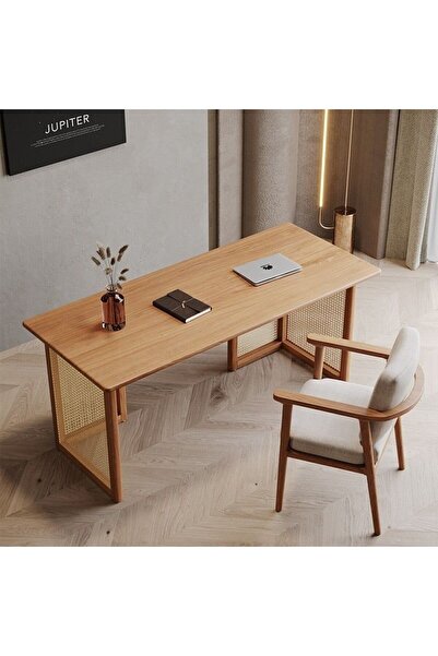 MoldHome Doğal hazeranlı ahşap çalışma masası