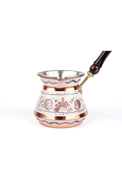 Zinnun Bakır Cezve Erzincan El Işleme Tombik(6 KİŞİLİK)