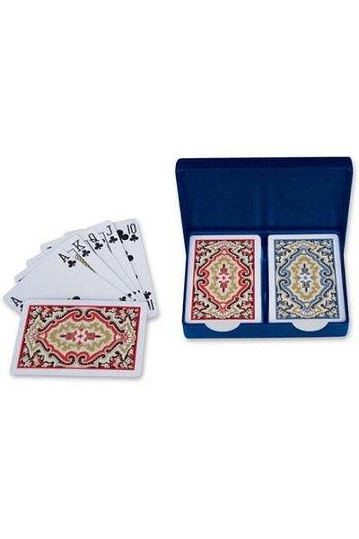 muibazaar Cream Plastic Playing Card Paper Double Deck Playing Card
