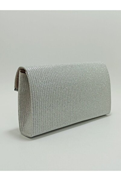 dizaynbag Γυναικεία Ασημένια Βραδινή Τσάντα Φόρεμα